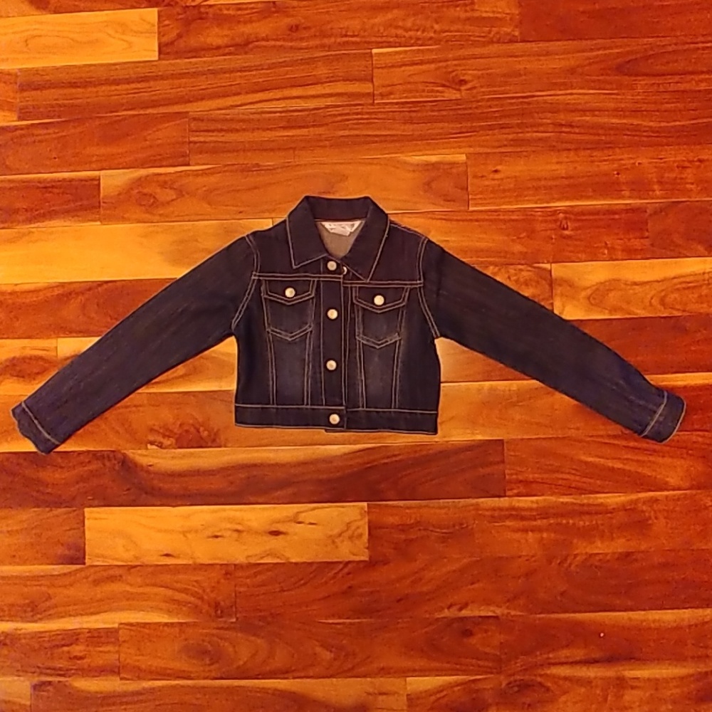 6/6X Girl's denim jean jacket